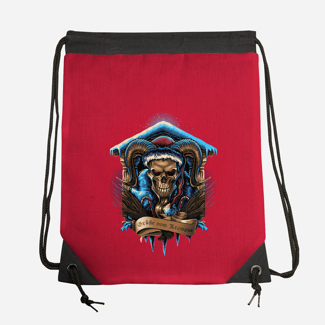 The Shrine Of Krampus-None-Drawstring-Bag-daobiwan