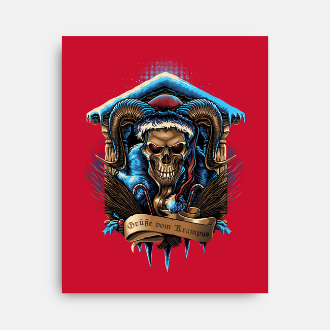 The Shrine Of Krampus-None-Stretched-Canvas-daobiwan