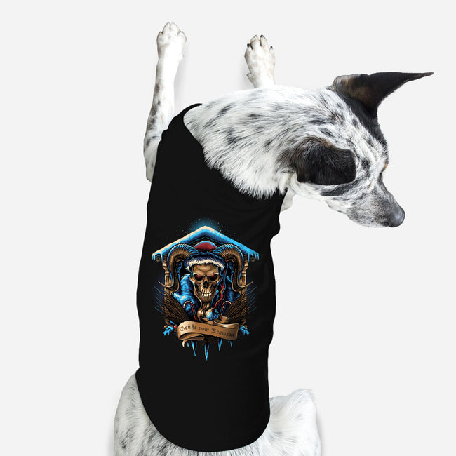 The Shrine Of Krampus-Dog-Basic-Pet Tank-daobiwan