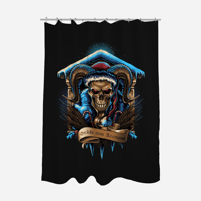 The Shrine Of Krampus-None-Polyester-Shower Curtain-daobiwan