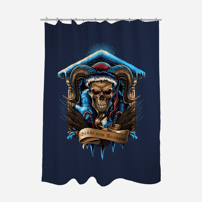 The Shrine Of Krampus-None-Polyester-Shower Curtain-daobiwan