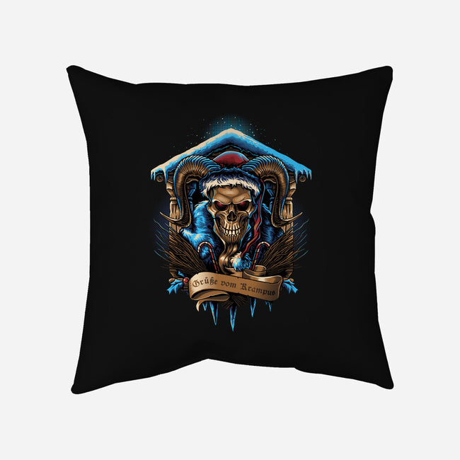 The Shrine Of Krampus-None-Non-Removable Cover w Insert-Throw Pillow-daobiwan