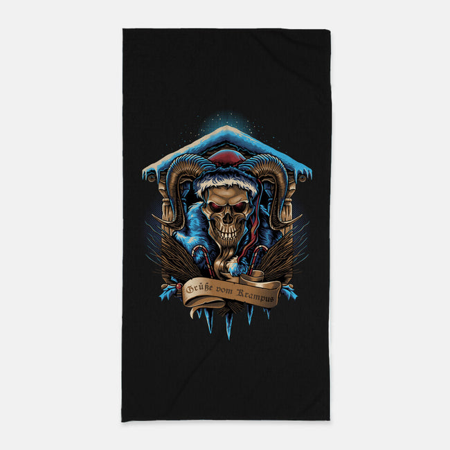 The Shrine Of Krampus-None-Beach-Towel-daobiwan