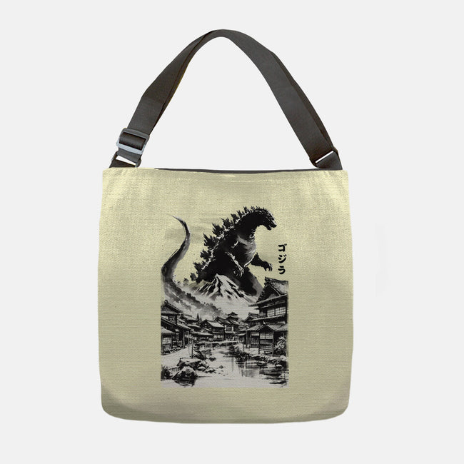 King In The Japanese Village-None-Adjustable Tote-Bag-DrMonekers