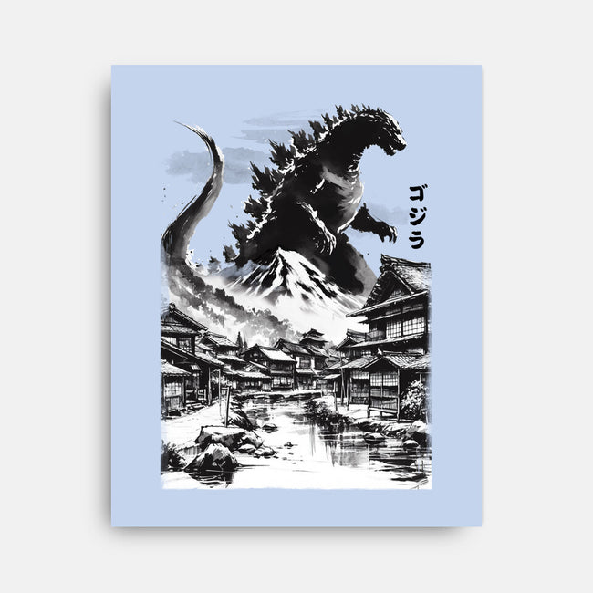 King In The Japanese Village-None-Stretched-Canvas-DrMonekers