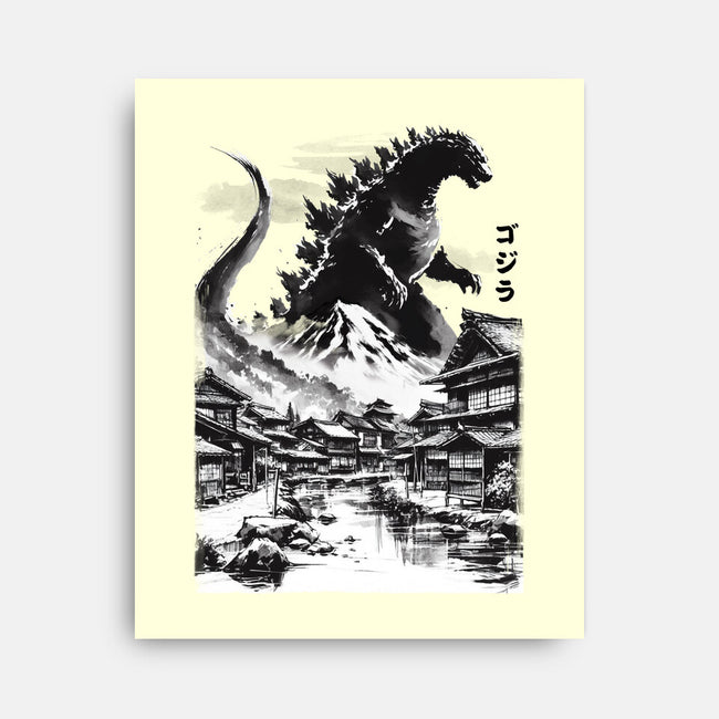 King In The Japanese Village-None-Stretched-Canvas-DrMonekers