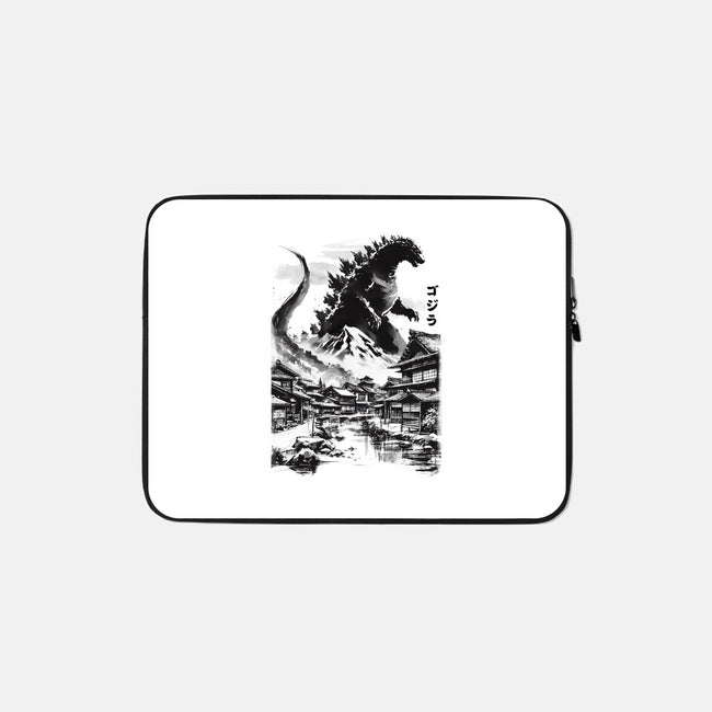 King In The Japanese Village-None-Zippered-Laptop Sleeve-DrMonekers