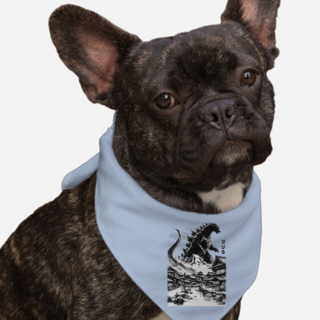 King In The Japanese Village-Dog-Bandana-Pet Collar-DrMonekers