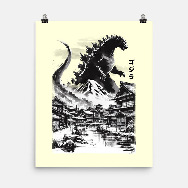 King In The Japanese Village-None-Matte-Poster-DrMonekers