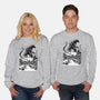 King In The Japanese Village-Unisex-Crew Neck-Sweatshirt-DrMonekers