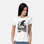 King In The Japanese Village-Womens-Basic-Tee-DrMonekers