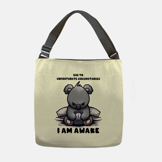 Unfortunately I Am Awake-None-Adjustable Tote-Bag-fanfabio