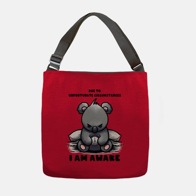 Unfortunately I Am Awake-None-Adjustable Tote-Bag-fanfabio