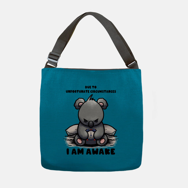 Unfortunately I Am Awake-None-Adjustable Tote-Bag-fanfabio