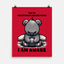 Unfortunately I Am Awake-None-Matte-Poster-fanfabio