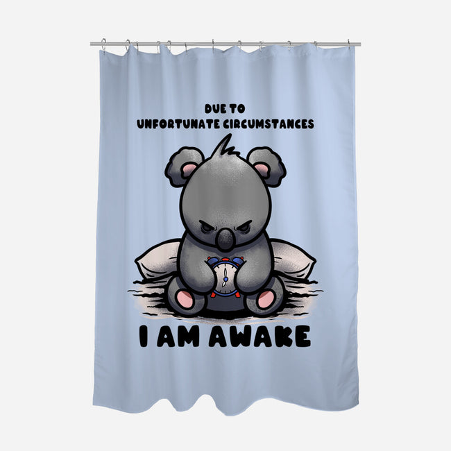 Unfortunately I Am Awake-None-Polyester-Shower Curtain-fanfabio