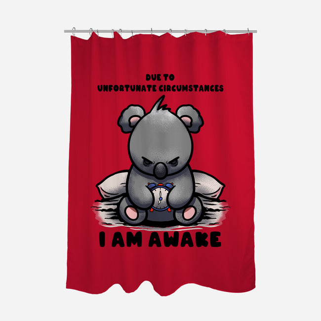 Unfortunately I Am Awake-None-Polyester-Shower Curtain-fanfabio
