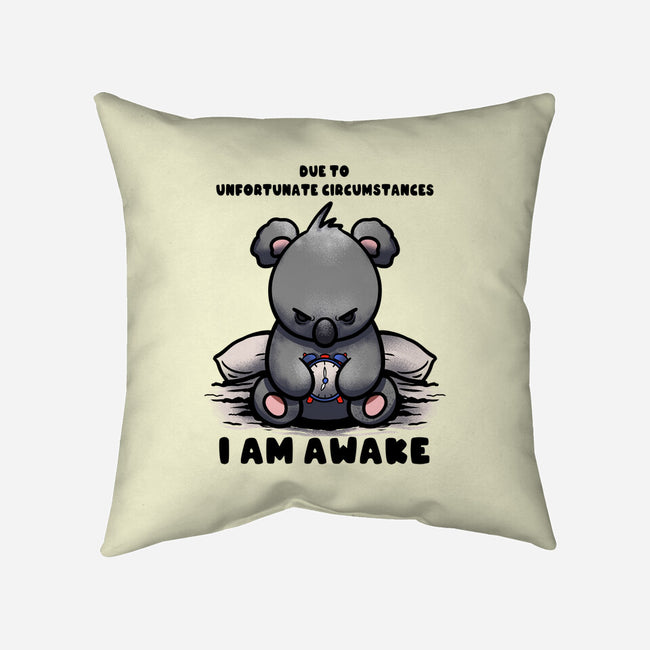 Unfortunately I Am Awake-None-Non-Removable Cover w Insert-Throw Pillow-fanfabio