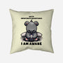 Unfortunately I Am Awake-None-Removable Cover w Insert-Throw Pillow-fanfabio