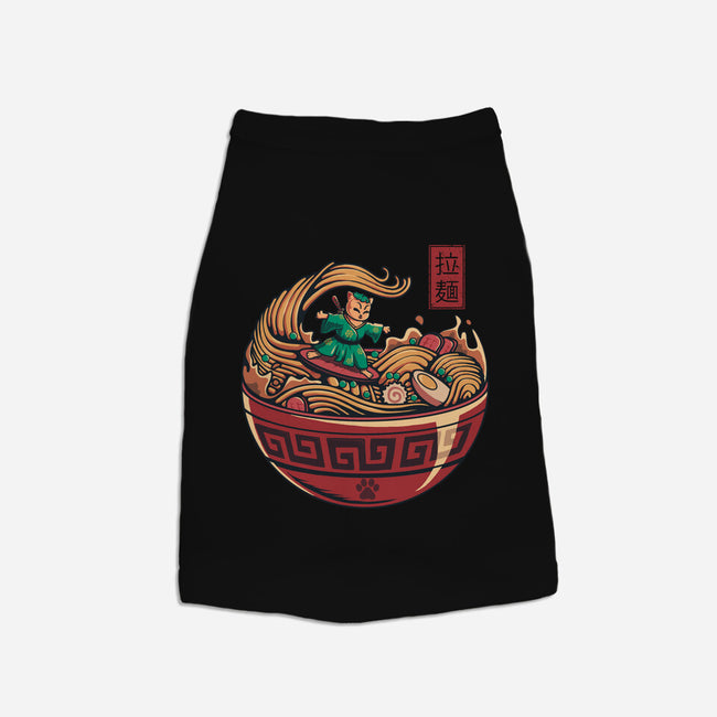 Ramen Surfing-Dog-Basic-Pet Tank-erion_designs