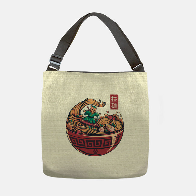 Ramen Surfing-None-Adjustable Tote-Bag-erion_designs