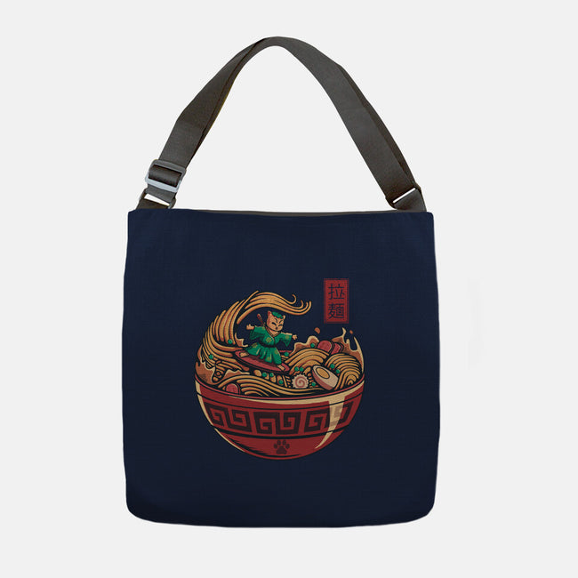 Ramen Surfing-None-Adjustable Tote-Bag-erion_designs