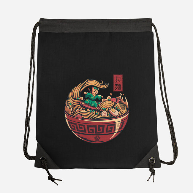 Ramen Surfing-None-Drawstring-Bag-erion_designs