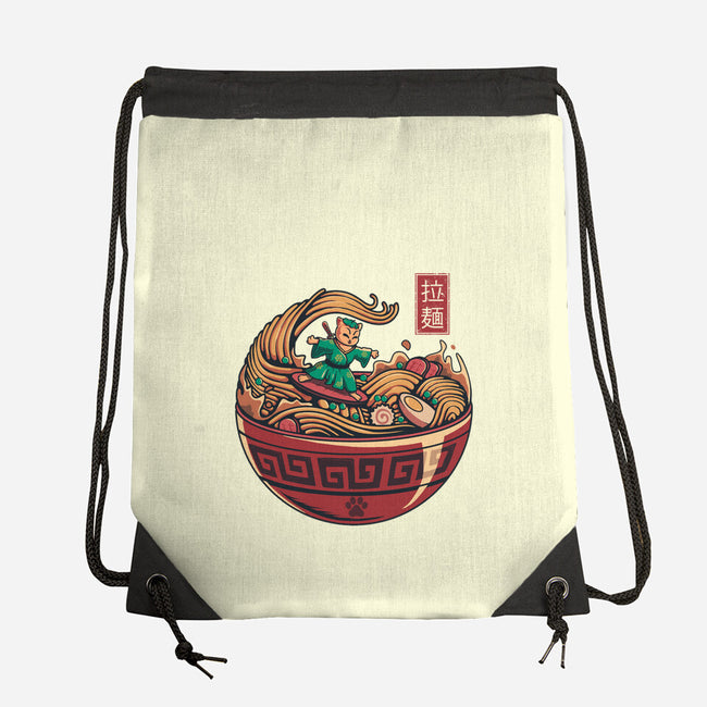 Ramen Surfing-None-Drawstring-Bag-erion_designs