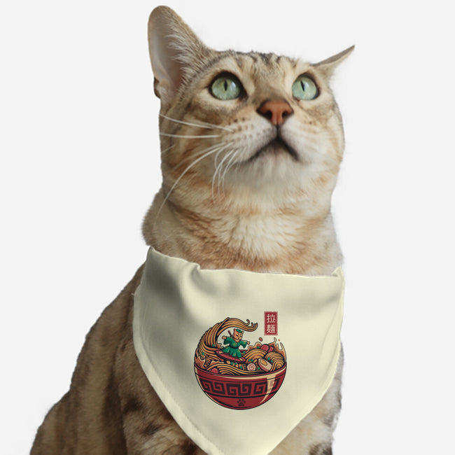 Ramen Surfing-Cat-Adjustable-Pet Collar-erion_designs