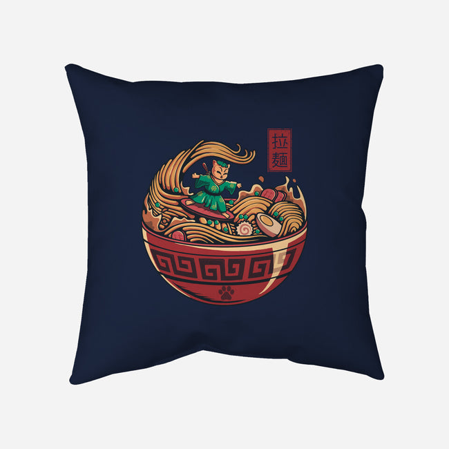 Ramen Surfing-None-Removable Cover-Throw Pillow-erion_designs