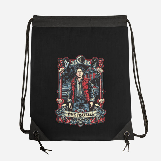 The Time Traveler Tarot-None-Drawstring-Bag-momma_gorilla