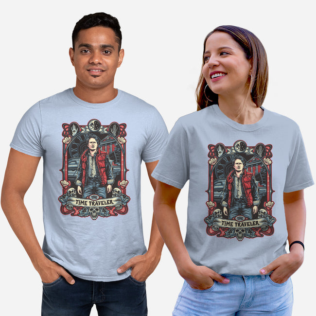 The Time Traveler Tarot-Unisex-Basic-Tee-momma_gorilla