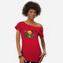 Hylian On The Shelf-Womens-Off Shoulder-Tee-Boggs Nicolas