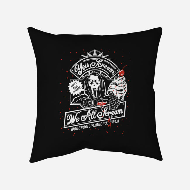 We All Scream-None-Non-Removable Cover w Insert-Throw Pillow-Artsopple