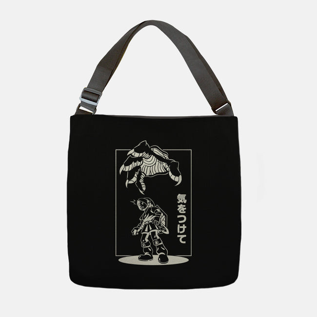 Threat From Above-None-Adjustable Tote-Bag-Henrique Torres