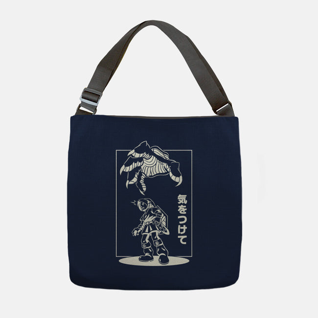 Threat From Above-None-Adjustable Tote-Bag-Henrique Torres