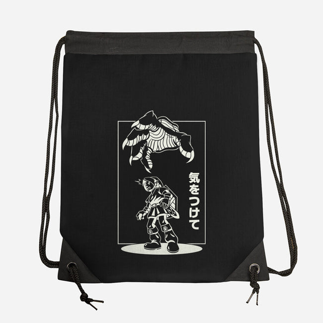 Threat From Above-None-Drawstring-Bag-Henrique Torres