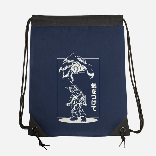 Threat From Above-None-Drawstring-Bag-Henrique Torres