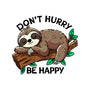 Don't Hurry Be Happy-Womens-V-Neck-Tee-fanfreak1