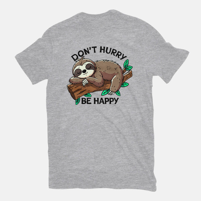 Don't Hurry Be Happy-Womens-Basic-Tee-fanfreak1