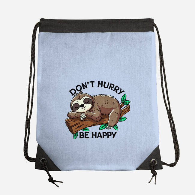 Don't Hurry Be Happy-None-Drawstring-Bag-fanfreak1