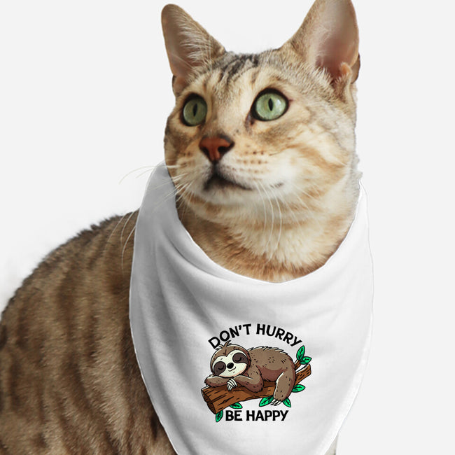 Don't Hurry Be Happy-Cat-Bandana-Pet Collar-fanfreak1