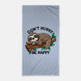 Don't Hurry Be Happy-None-Beach-Towel-fanfreak1