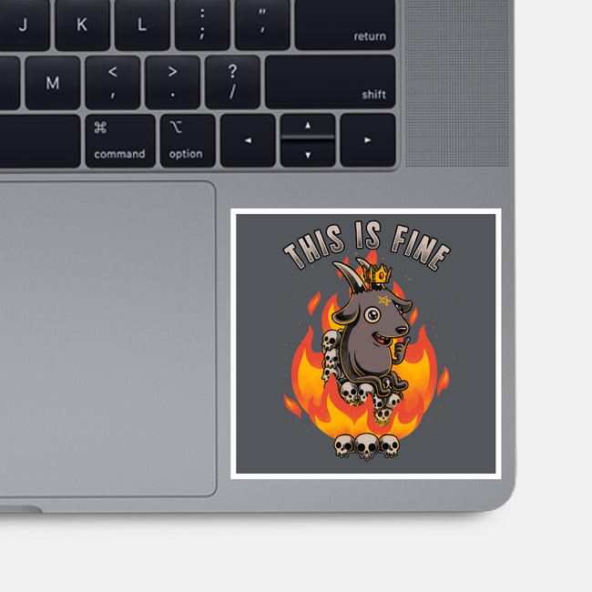 Fire Demon Meme Fine-None-Glossy-Sticker-Studio Mootant