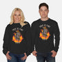 Fire Demon Meme Fine-Unisex-Crew Neck-Sweatshirt-Studio Mootant