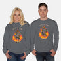 Fire Demon Meme Fine-Unisex-Crew Neck-Sweatshirt-Studio Mootant