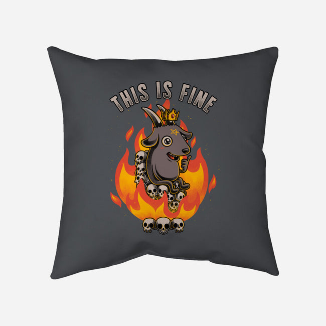 Fire Demon Meme Fine-None-Non-Removable Cover w Insert-Throw Pillow-Studio Mootant