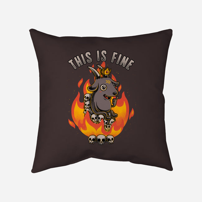 Fire Demon Meme Fine-None-Non-Removable Cover w Insert-Throw Pillow-Studio Mootant