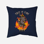 Fire Demon Meme Fine-None-Removable Cover w Insert-Throw Pillow-Studio Mootant