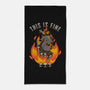 Fire Demon Meme Fine-None-Beach-Towel-Studio Mootant